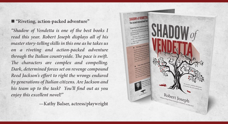 Shadow of Vendetta book cover, by Robert Joseph